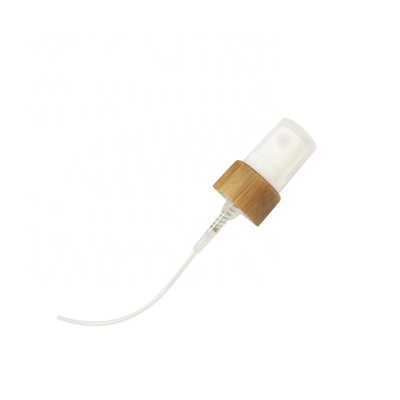 Luxury 10ml 15ml 20ml 30ml 50ml 100ml bamboo colored glass Alcohol disinfectant spray bottle with pp atomizer