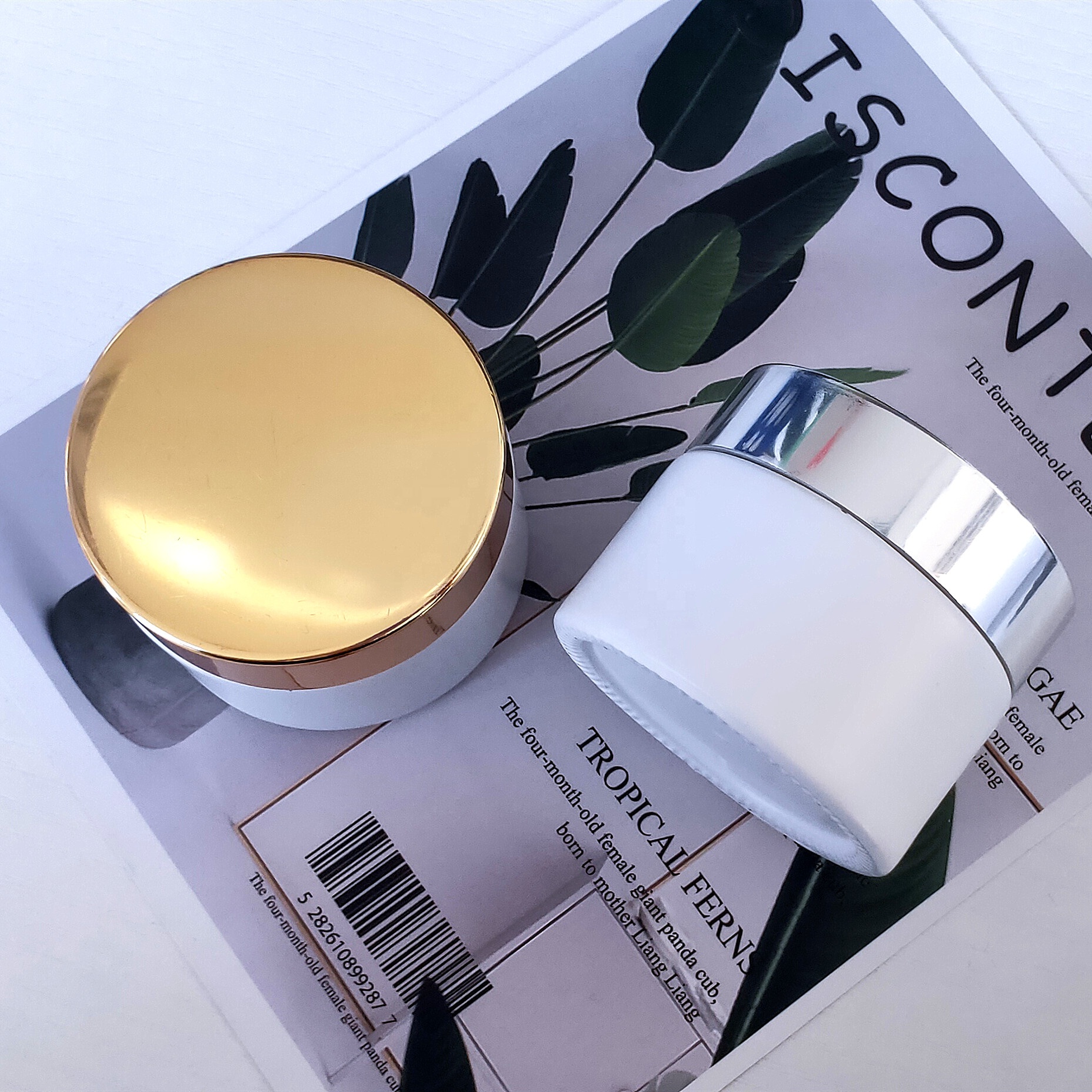 Luxury 10ml 15ml 20ml 30ml 50ml 100ml empty amber clear green glass cosmetic Jar cream container pots white cosmetic jar glass