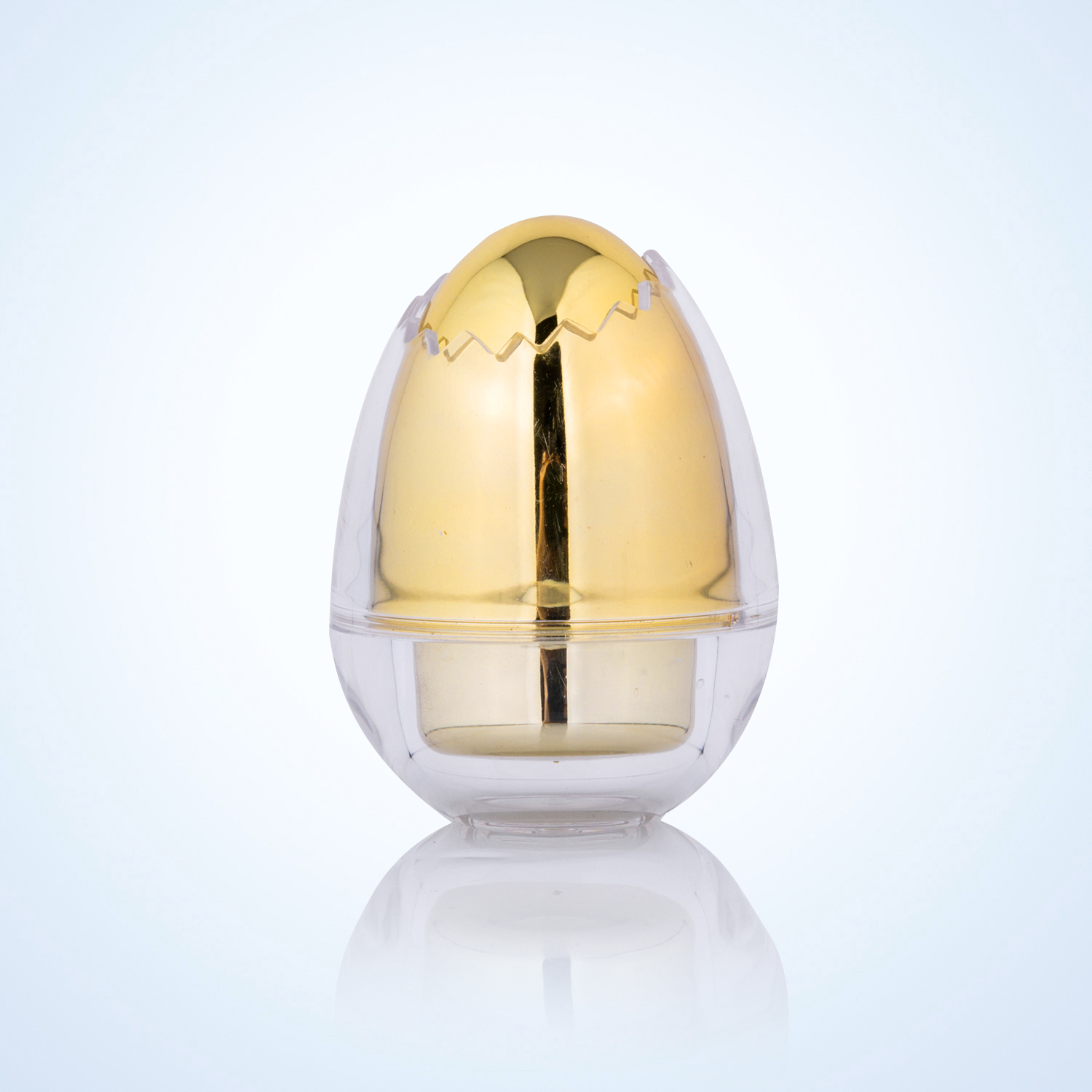 Luxury 15g 20g 30g oval shape cosmetic container acrylic cream jar Egg shape jar