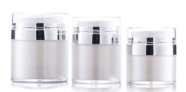 Luxury 15g 30g 50g Round Cream Cosmetic Container Acrylic Skin Care Airless Jars with Pump