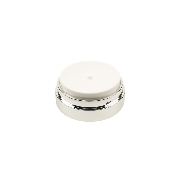 Luxury 15g 30g 50g press airless acrylic cream pump container jars for PP Double wall cosmetics personal care lotion packaging