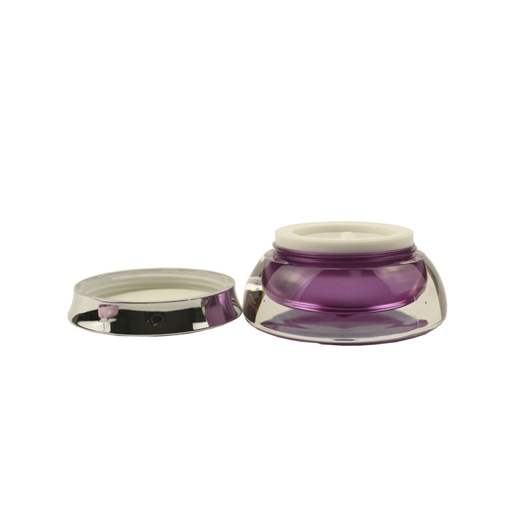 Luxury 15g 30g skincare lotion cream container empty round black double wall bamboo cosmetic acrylic 20ml jar with bamboo lid
