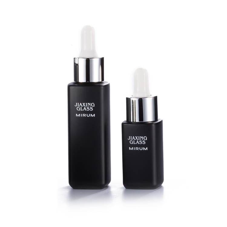 Luxury 15ml 30ml 40ml 100ml 120ml square foundation serum cosmetic skincare glass lotion pump bottle with plastic lid
