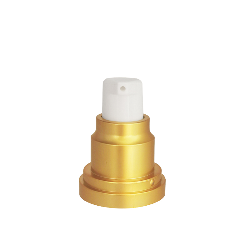 Luxury 15ml 30ml 50ml vacuum cosmetic packaging lotion cream makeup gold airless aluminum spray pump plastic bottle