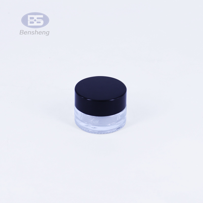 Luxury 1oz 2oz 3oz 4oz 5oz 6oz 7oz 8oz tall weed jar container concentrate amber glass jars with black plastic round cap