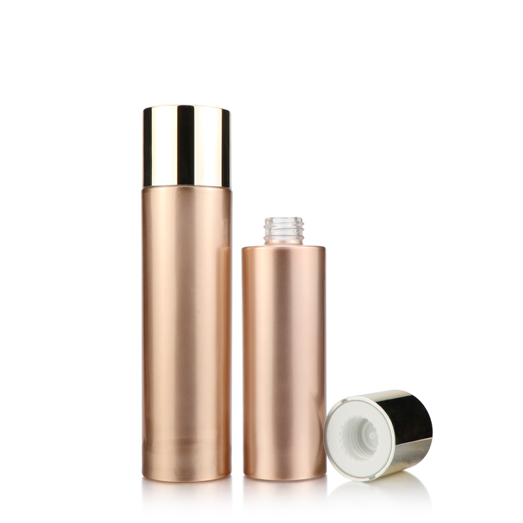 Luxury 20 30 40 50 60 80 100 120 150 ml cosmetic skincare set packaging amber glass bottle pump body lotion bottle