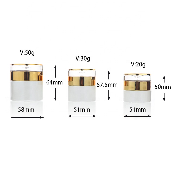 Luxury 20g 30g 50g 20ml 30ml 40ml 50ml 100ml Cosmetics Packaging Face Cream Serum Skin Care Cosmetic Bottle Sets