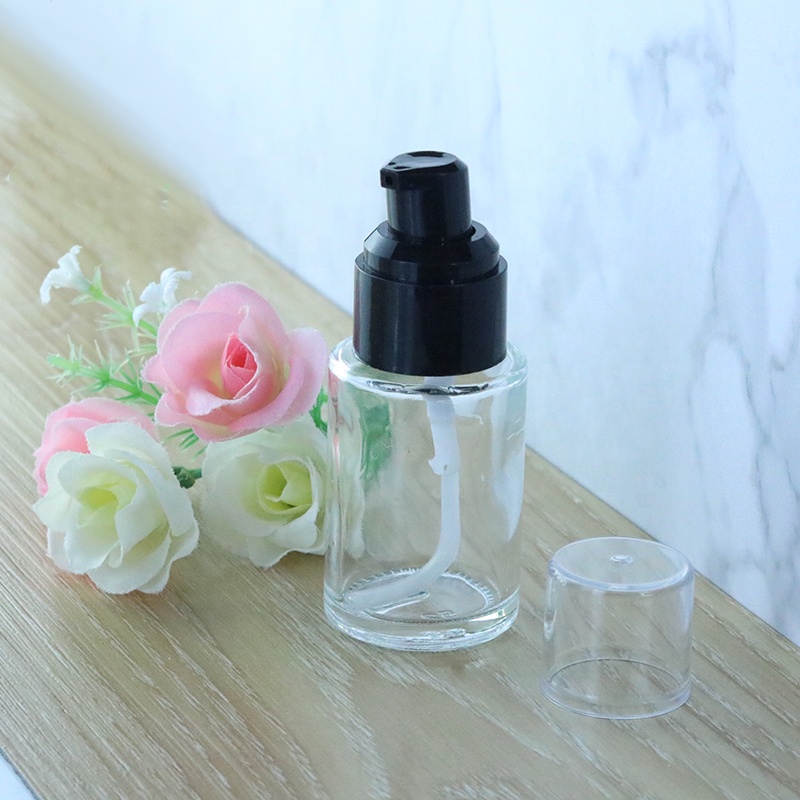 Luxury 20ml 30ml 40ml 50ml 60ml 80ml 100ml face cosmetic serum bottle with serum pump (EPG10)