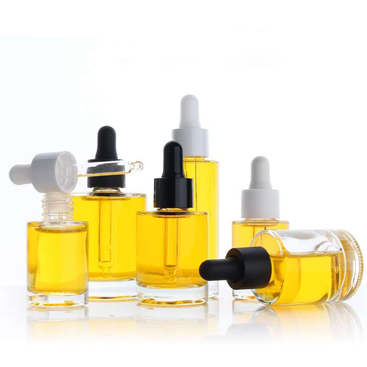 Luxury 20ml 30ml 50ml 100ml empty cosmetic face lotion cream glass bottle jar package set with spray pump