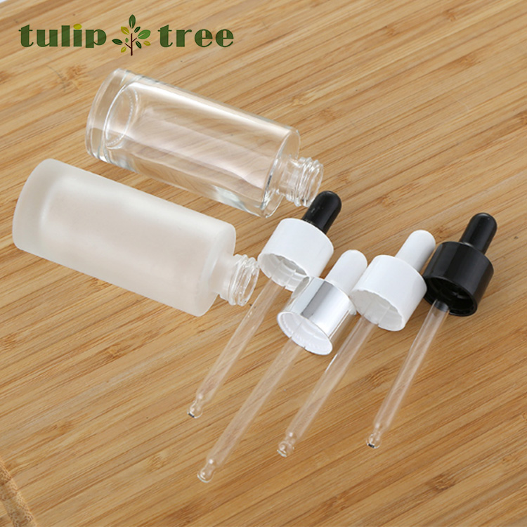 Luxury 20ml 30ml 50ml 100ml empty cosmetic face lotion cream glass bottle jar package set with spray pump