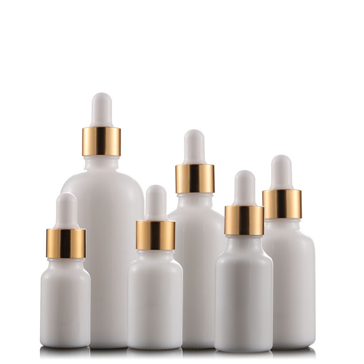 Luxury 20ml 30ml 50ml 100ml white porcelain opal white ceramic bottle for cosmetic serum empty 30ml 50ml 100ml cream jar
