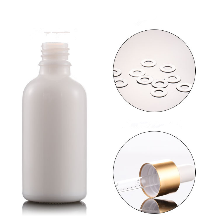 Luxury 20ml 30ml 50ml 100ml white porcelain opal white ceramic bottle for cosmetic serum empty 30ml 50ml 100ml cream jar
