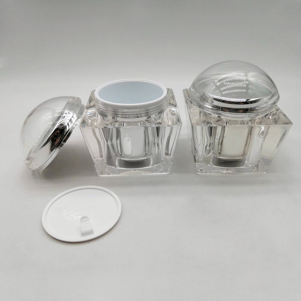 Luxury 250g Unique Acrylic Cosmetic Cream Jar
