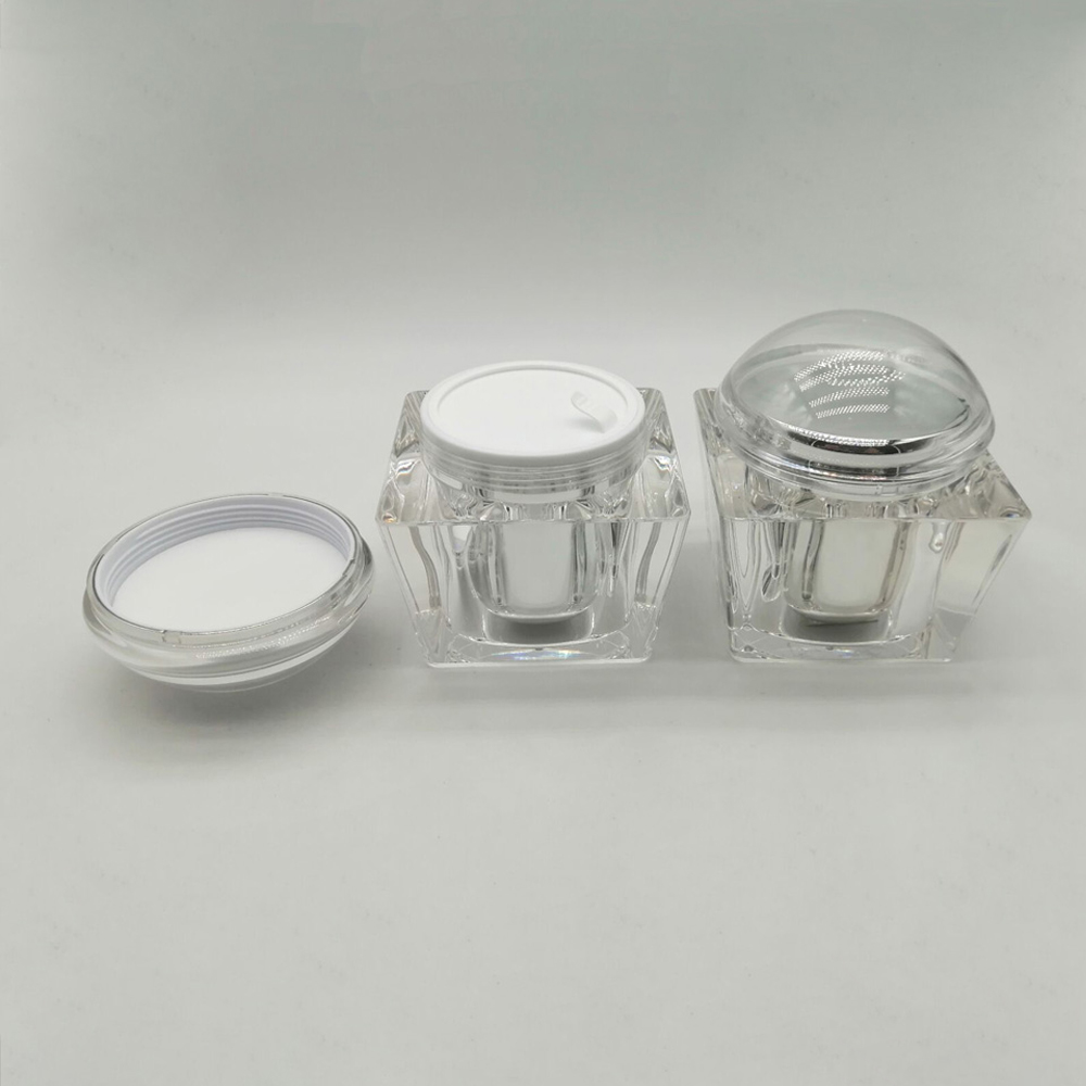 Luxury 250g Unique Acrylic Cosmetic Cream Jar