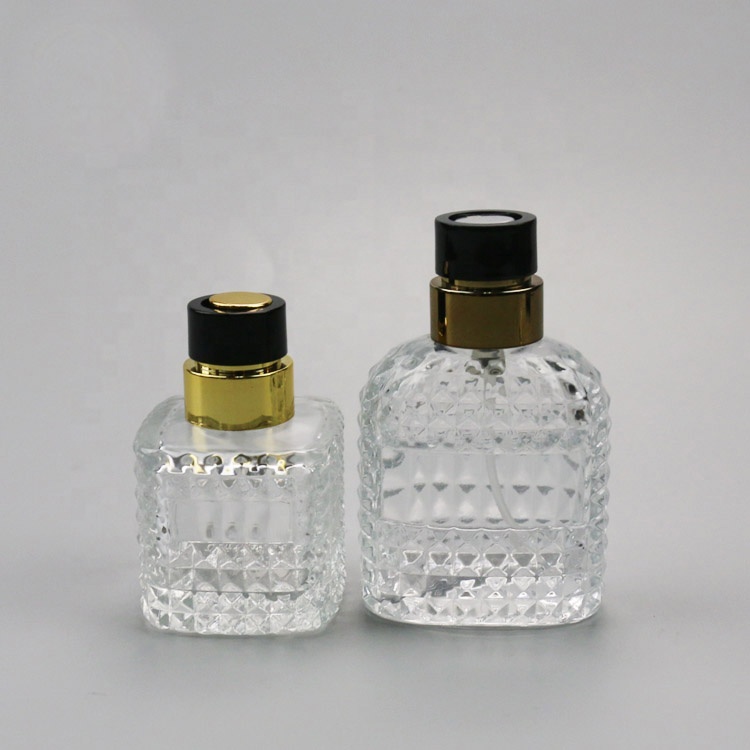 Luxury 25ml & 30 ml perfume glass bottle cube perfume bottle