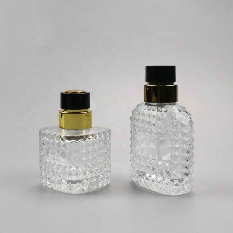 Luxury 25ml & 30 ml perfume glass bottle cube perfume bottle