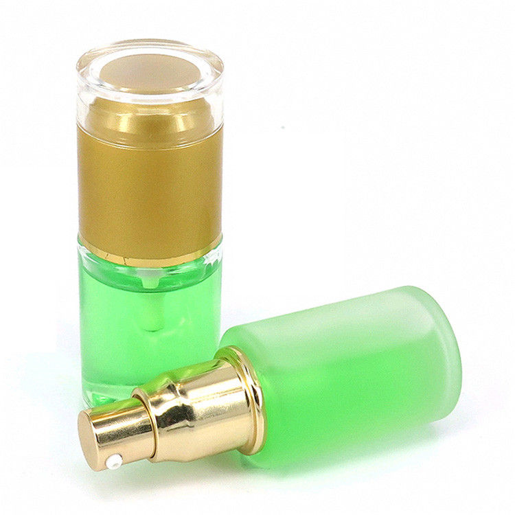 Luxury 30Ml 50Ml 100Ml Chrome Glass Airless Pump 4Oz Cosmetic Jar With Lotion Lid