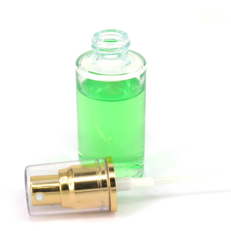 Luxury 30Ml 50Ml 100Ml Chrome Glass Airless Pump 4Oz Cosmetic Jar With Lotion Lid