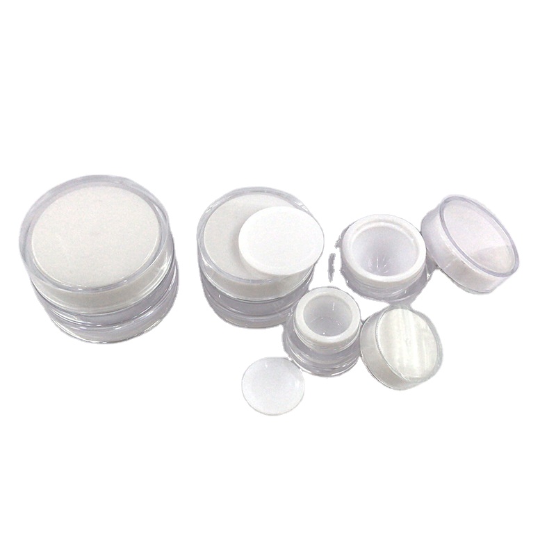 Luxury 30g plastic white acrylic essence cream jar/empty cosmetic container /recycled eye cream box