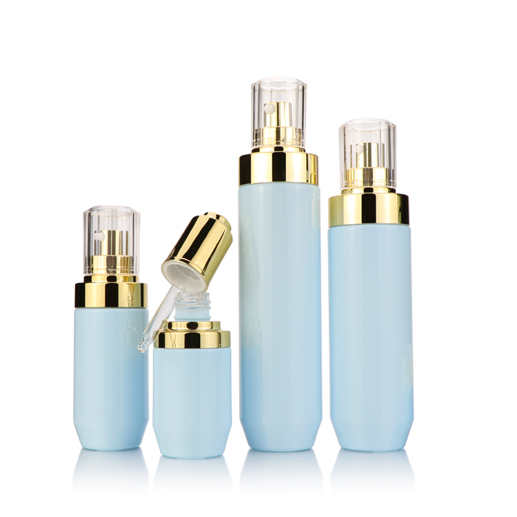 Luxury 30ml 50g 40ml 80ml 100ml 120ml empty clear gold cosmetic use lotion serum glass bottles face cream jars set