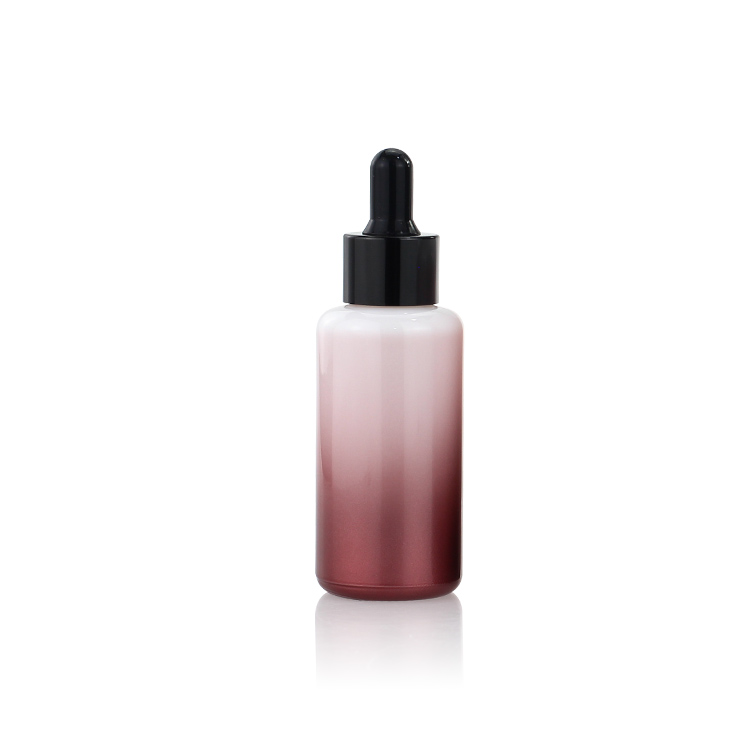 Luxury 30ml 50ml 100ml Empty Round Gradient Lotion Serum Glass Bottle Set Cosmetic Packaging 3 Pcs Set