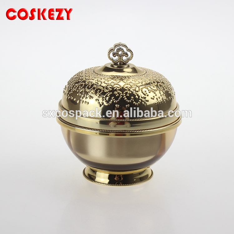 Luxury 30ml Gold Acrylic Jar For Cream, Cosmetic Container With Screw Cap