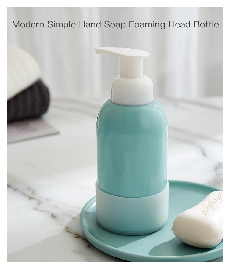 Luxury 350 ml Wide Mouth Glass Hand Soap Bottle with Foaming Pump Dispenser with Silicone Sleeve