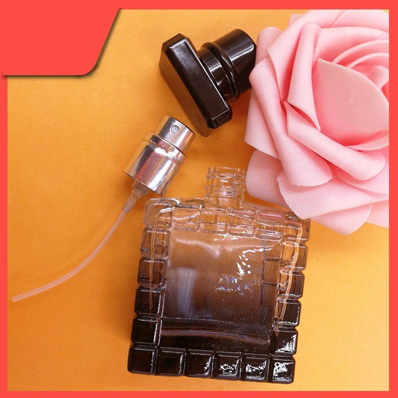 Luxury 35ML gradient color perfume spray bottle with low MOQ