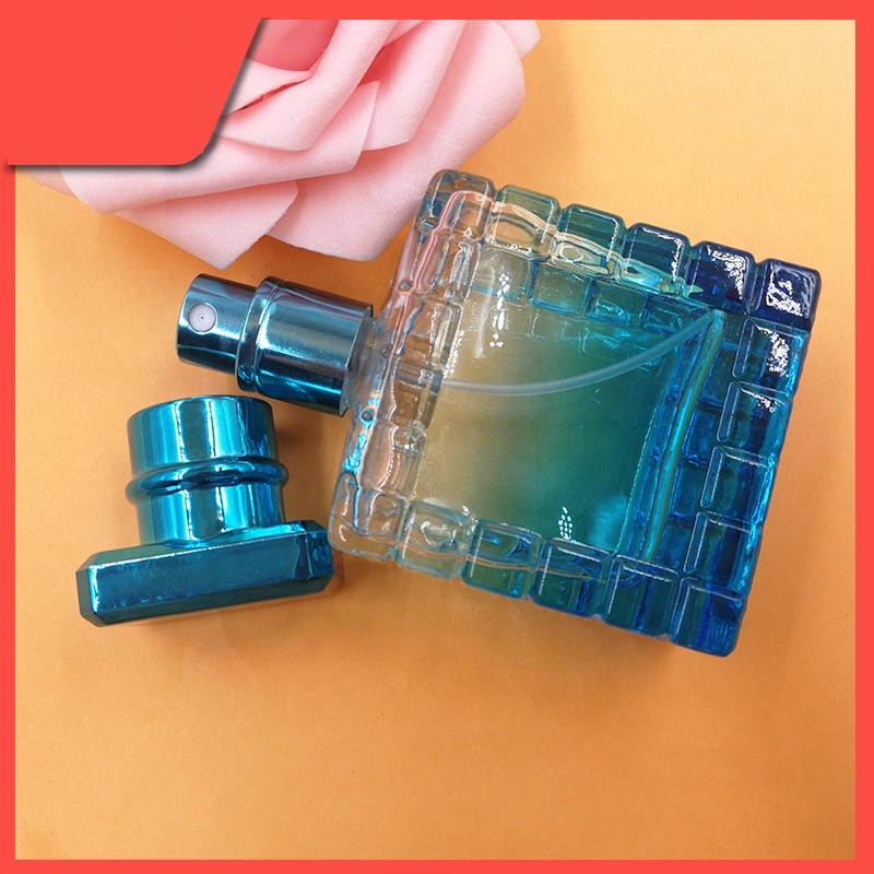 Luxury 35ML gradient color perfume spray bottle with low MOQ