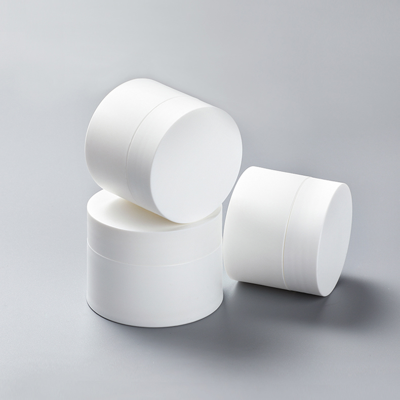 Luxury 3g 5g 10g 15g 30g 50g 3oz Cosmetic Empty White Thicken Matte face Cream Jar With gel polish Lid