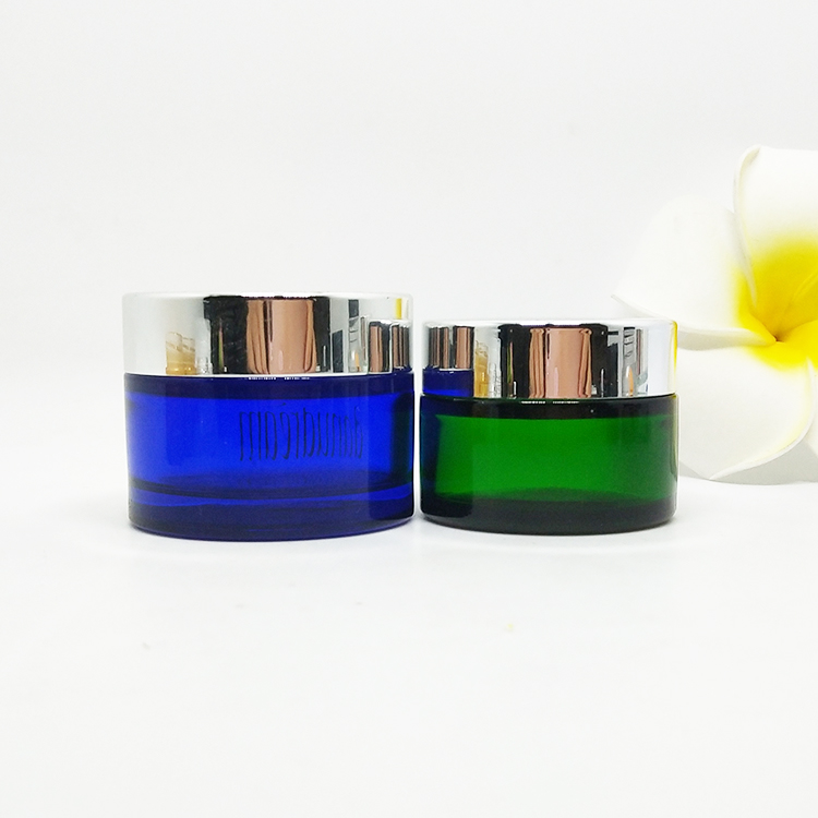 Luxury 5 10 15 20 25 30 g 50 100 ml empty round eye gel container face cream cosmetics glass jar for skin care