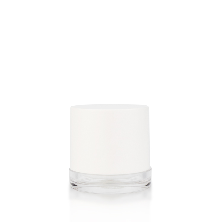 Luxury 5 gram 10 gram mini plastic round cosmetics eye face cream empty container jars with silver plastic lids