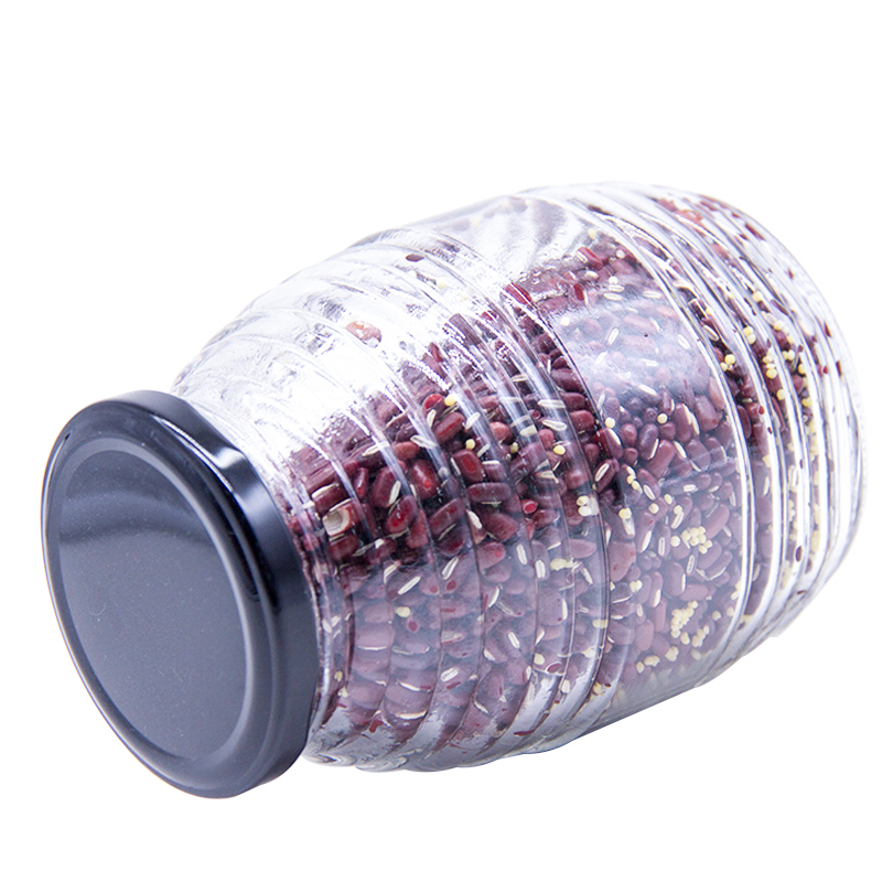 Luxury 500 gram Beehive Oval Honey Pot Dispenser Glass Jar Honey for Jam