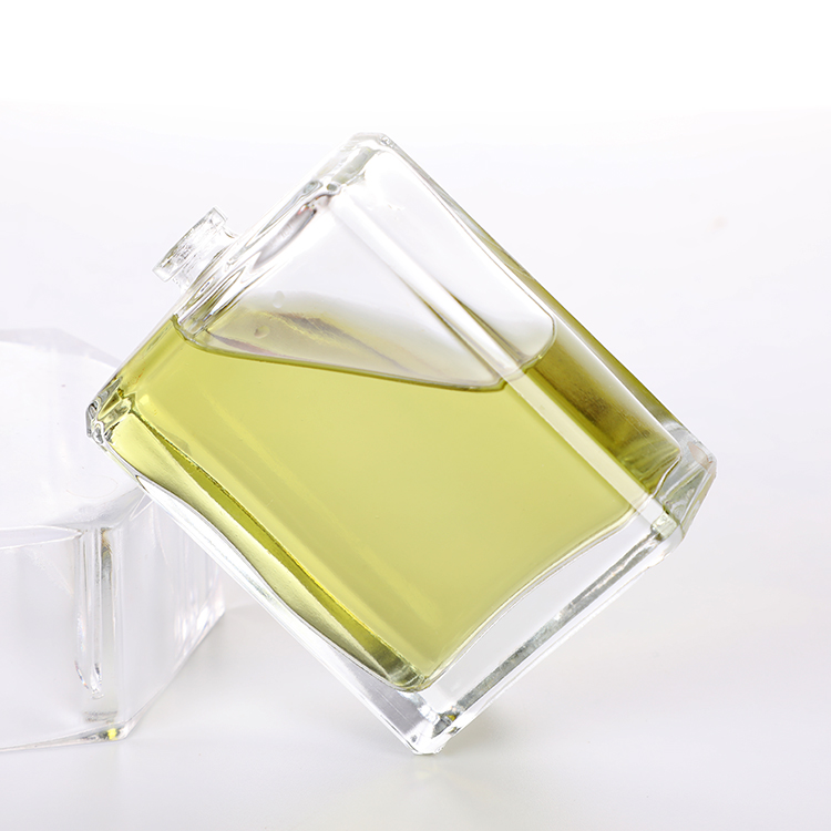 Luxury 50ml 100 ml Square Transparent Empty Spray Perfume Bottles with Cap