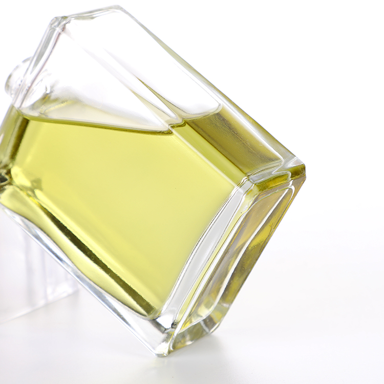 Luxury 50ml 100 ml Square Transparent Empty Spray Perfume Bottles with Cap