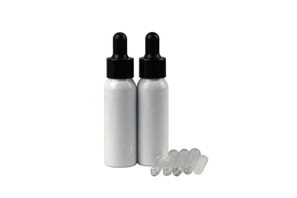 Luxury 50ml 10ml oil aluminum dropper bottle 30ml
