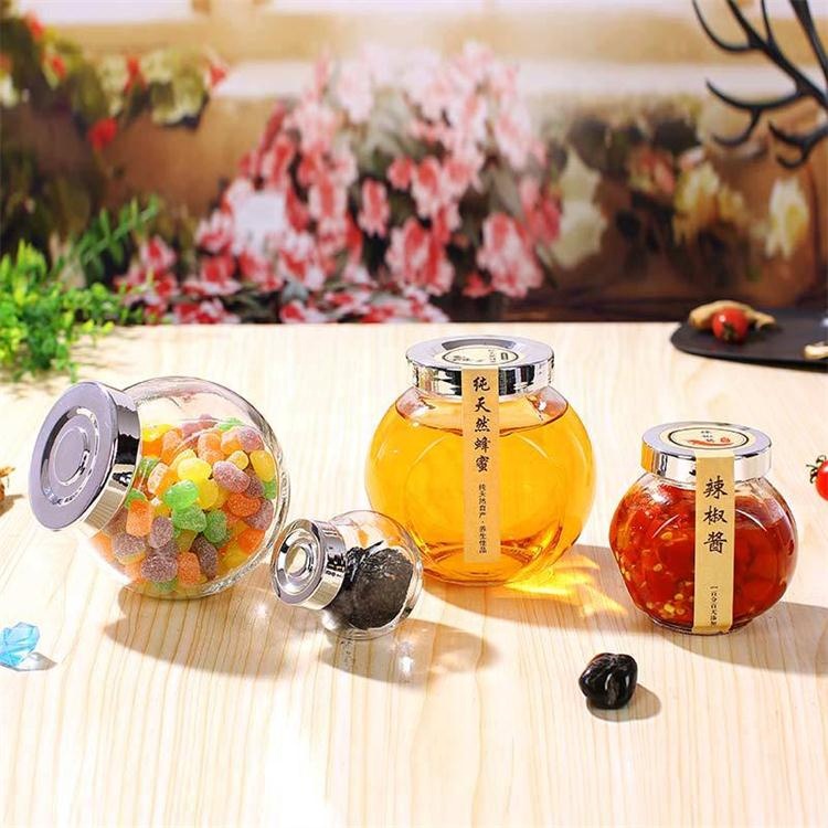 Luxury 50ml 180ml 380ml 480ml storage elegant christmas glass wedding candy jar