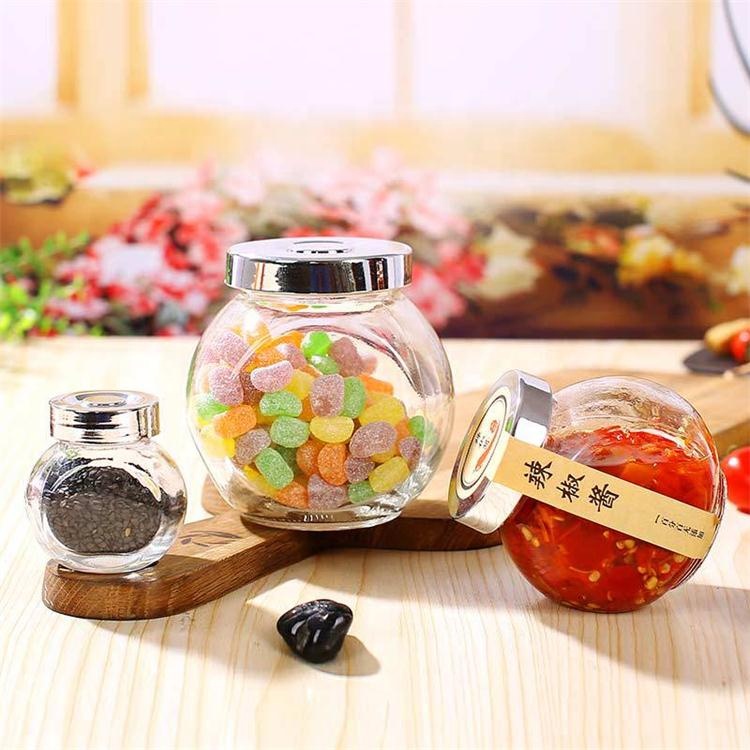 Luxury 50ml 180ml 380ml 480ml storage elegant christmas glass wedding candy jar