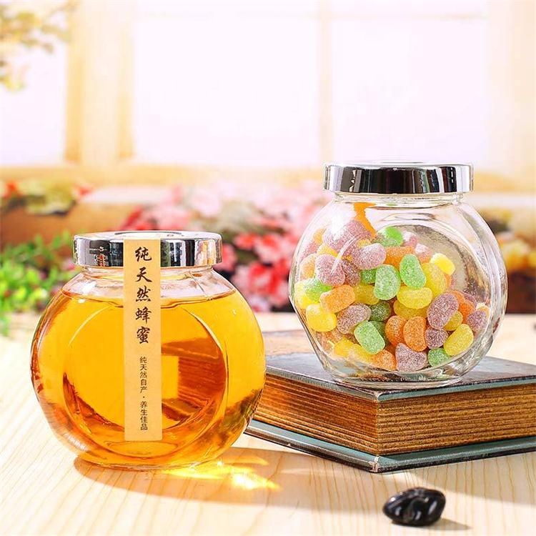 Luxury 50ml 180ml 380ml 480ml storage elegant christmas glass wedding candy jar