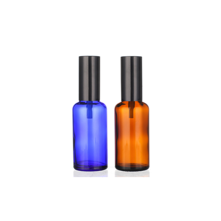 Luxury 50ml Amber Blue Glass Essential Oil Spray Bottle