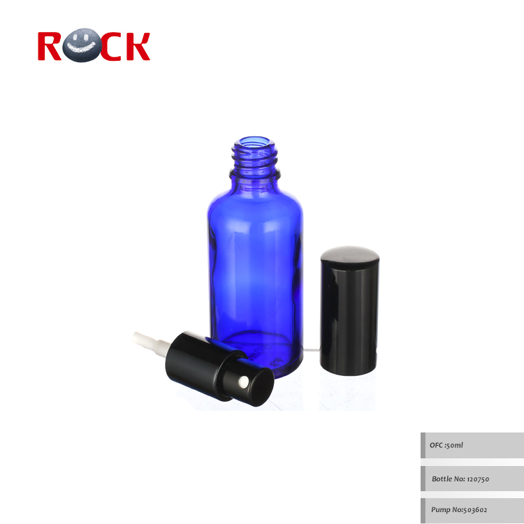 Luxury 50ml Amber Blue Glass Essential Oil Spray Bottle