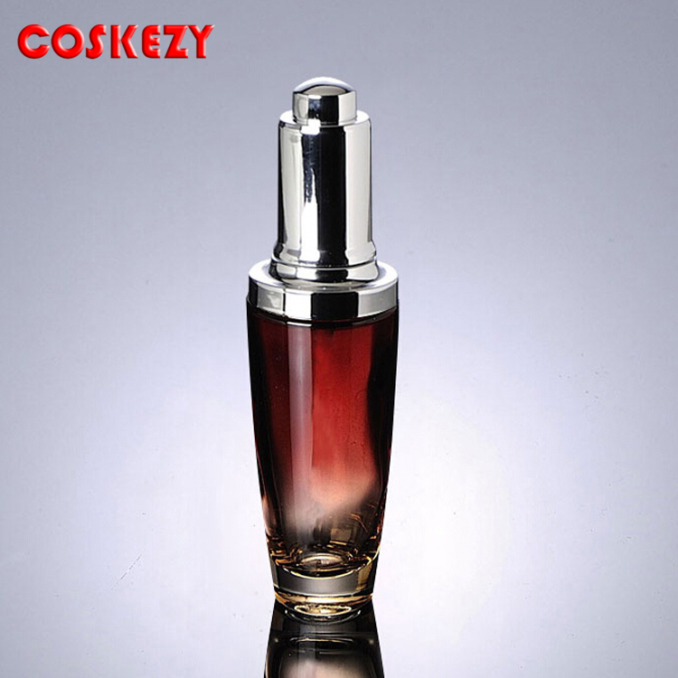 Luxury 50ml Empty Essential Oil Glass Bottle With Press Head