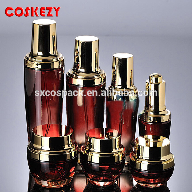 Luxury 50ml Empty Essential Oil Glass Bottle With Press Head