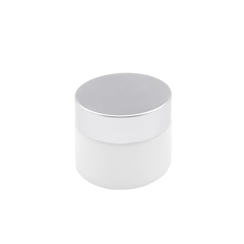 Luxury 50ml round opal white ceramic cosmetic cream glass jar