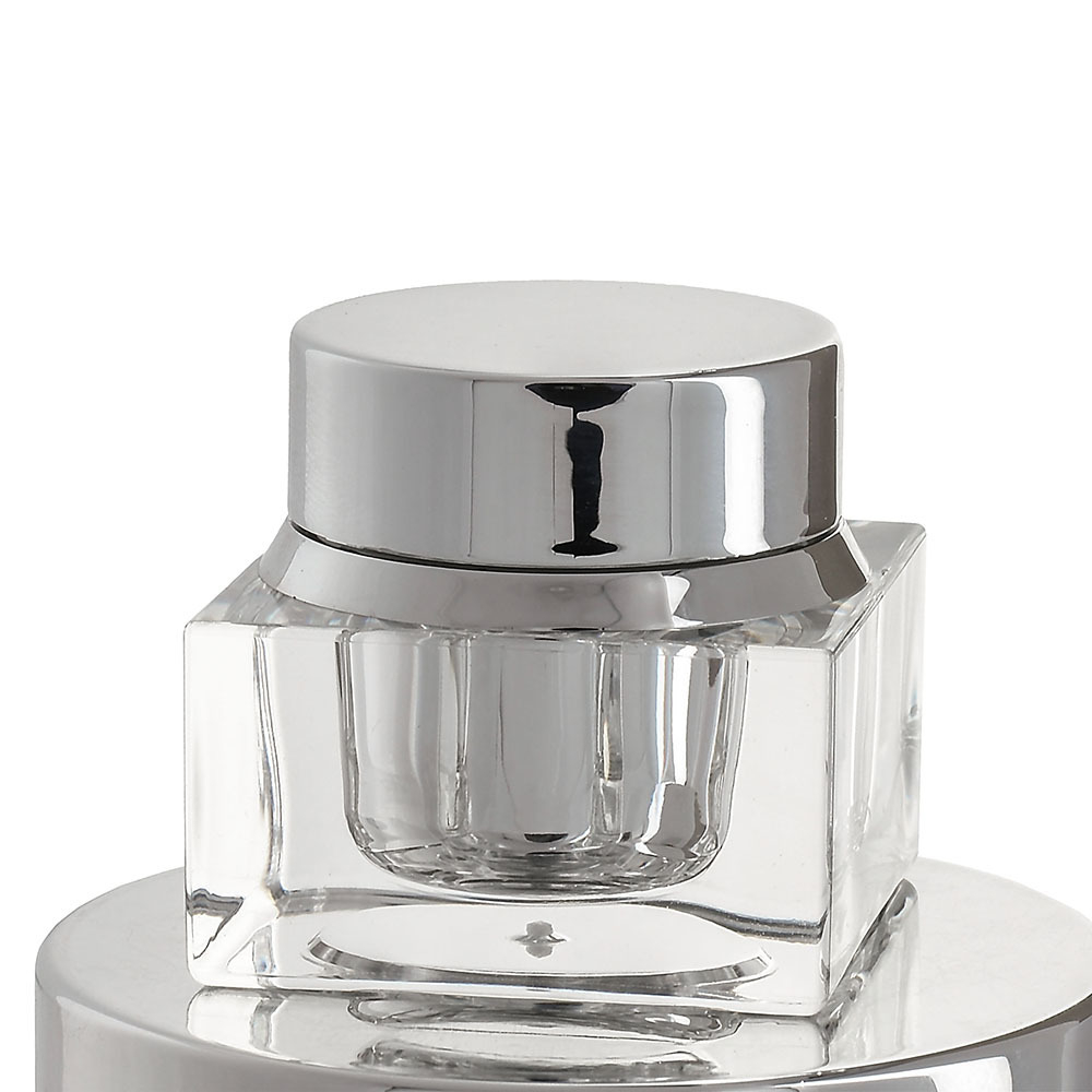 Luxury 5g 15g Cosmetic Packaging Acrylic Cream Jar with Aluminum Caps