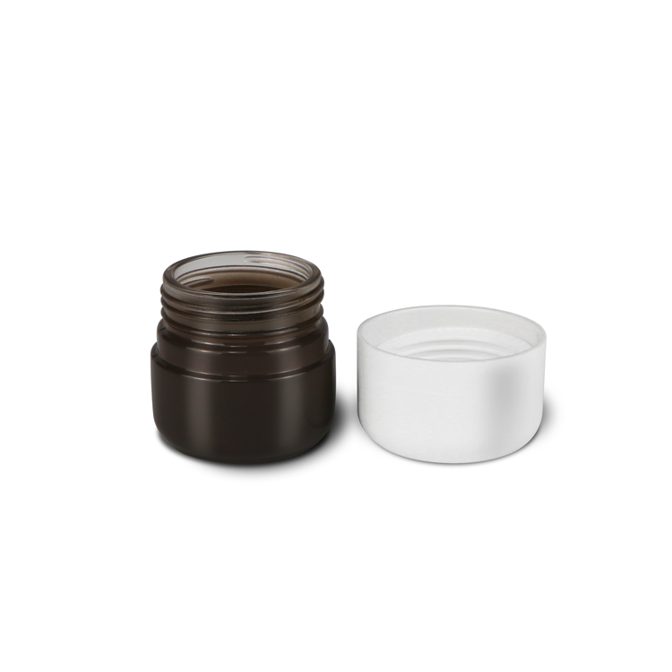 Luxury 5g 50g 70g 110g cbd hemp flower cr container cylinder empty weed thick wall glass jar with child resistant lid