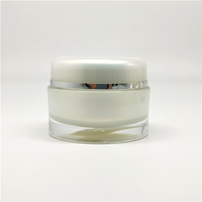 Luxury 5g 6g 15g 30g 50g 100g white cosmetic jar container pot,face cream jar acrylic jar