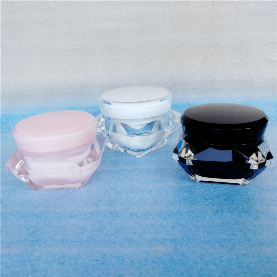 Luxury 5g 7g small capacity mini cosmetic jar for eye nail skin care cream