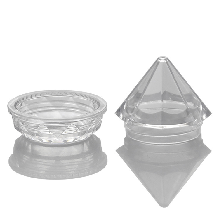 Luxury 5g facial cream jars container plastic acrylic crystal cosmetic cream jar