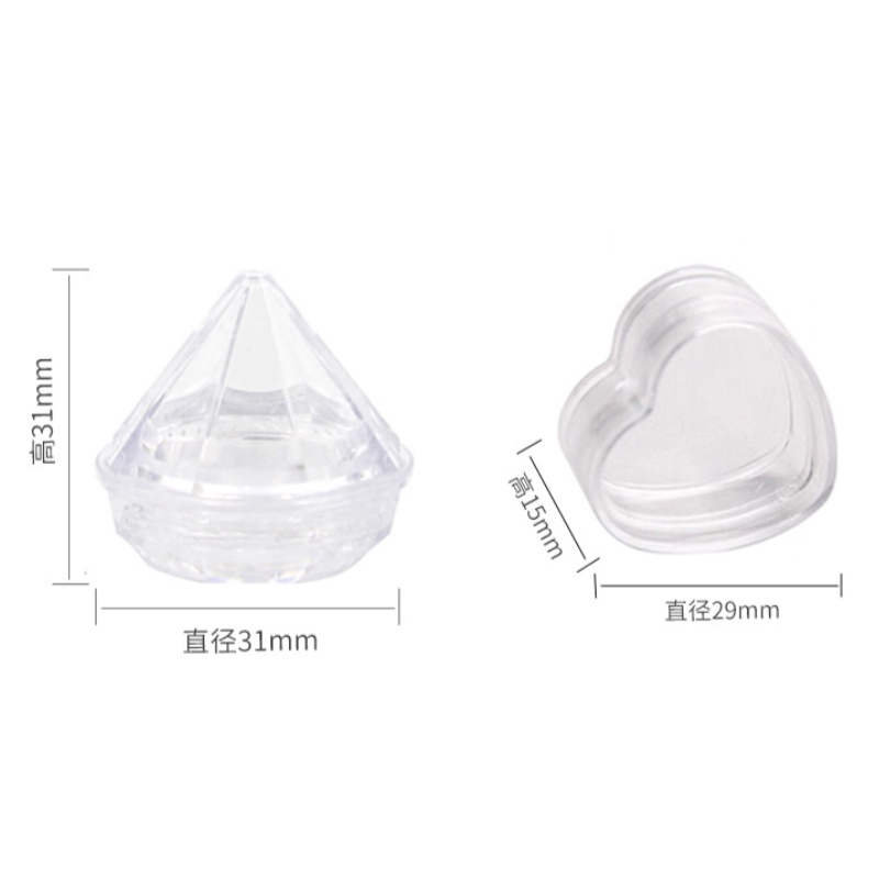 Luxury 5g facial cream jars container plastic acrylic crystal cosmetic cream jar